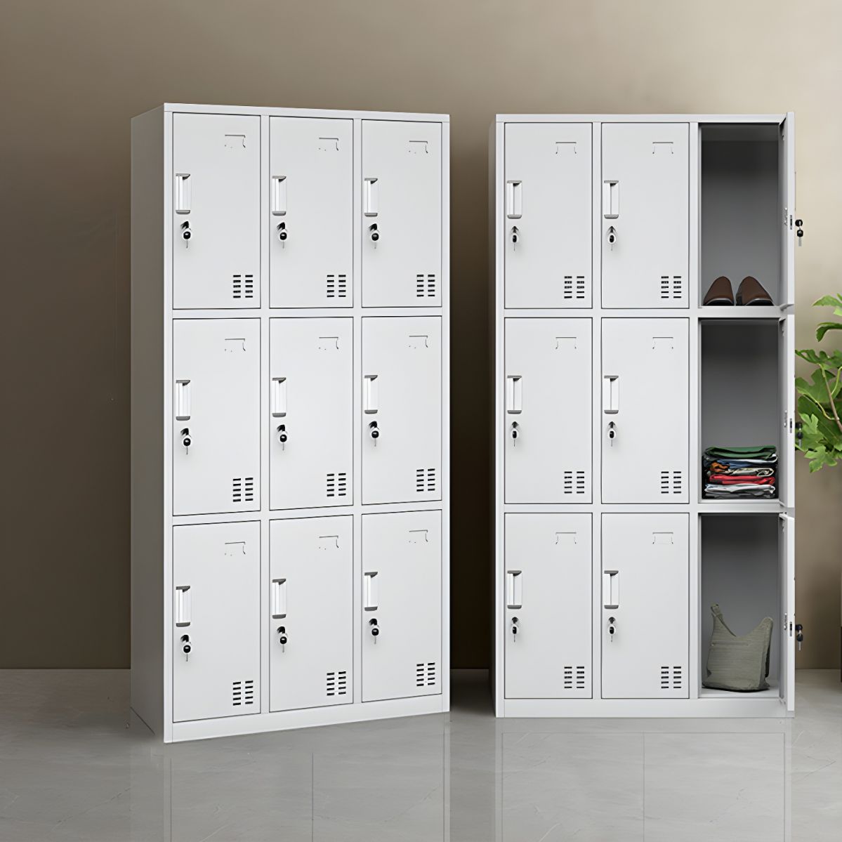9-Locker Metallic Cabinet - Image 2