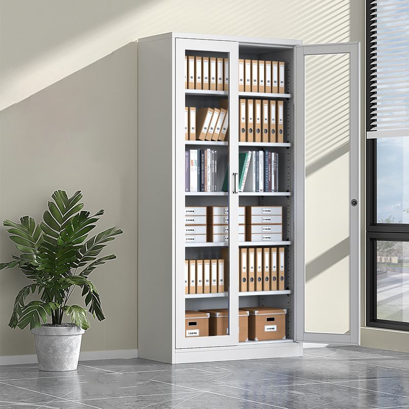2-Door Full Glass Metallic Cabinet - Image 2