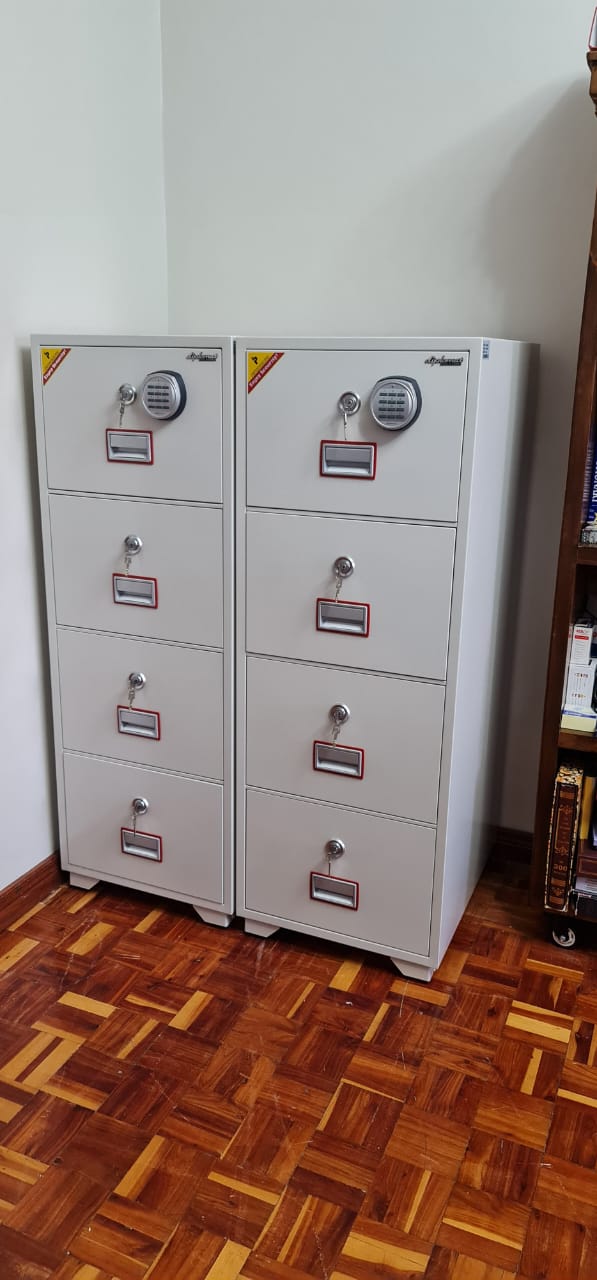 4-Drawer Fireproof Safe Cabinet