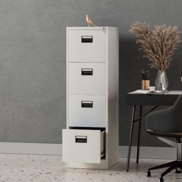 4 - Drawer Metallic Office Cabinet.