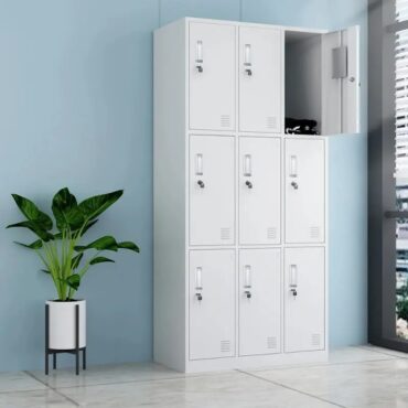9-Door Metallic Cabinet