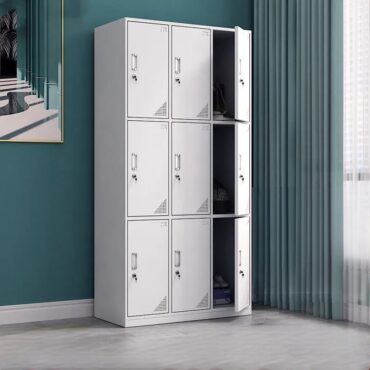 9-Door Metallic Cabinet