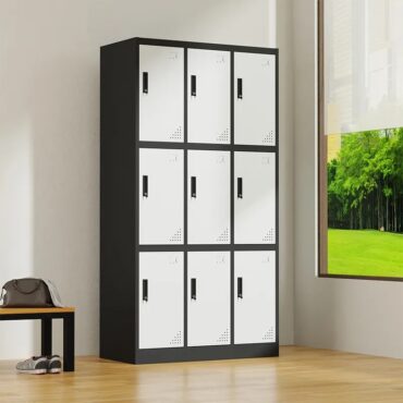 9-Door Metallic Cabinet