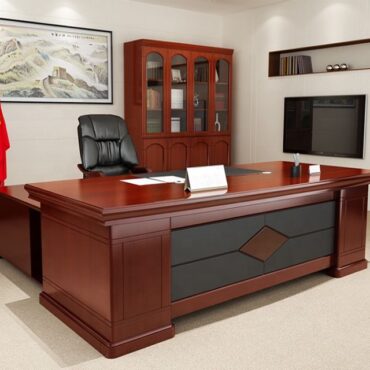 2m Mahogany Executive Desk