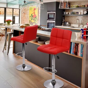 Red Swivel Stool