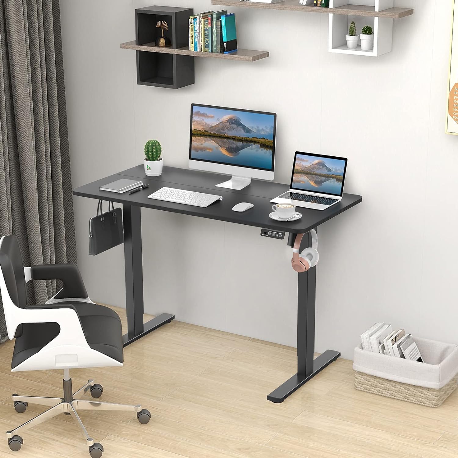 1.6m Electric Height Adjustable Desk - Image 3
