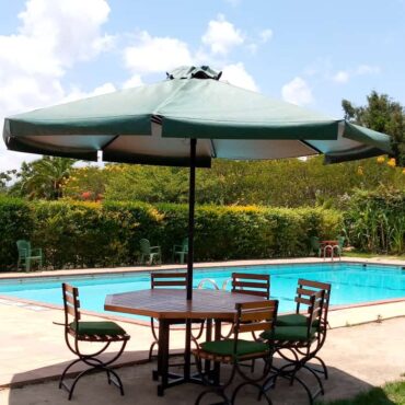 6-Seater Outdoor Dining Set+Umbrella(LC01)