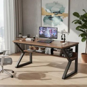 1.2m Modern Metallic Desk