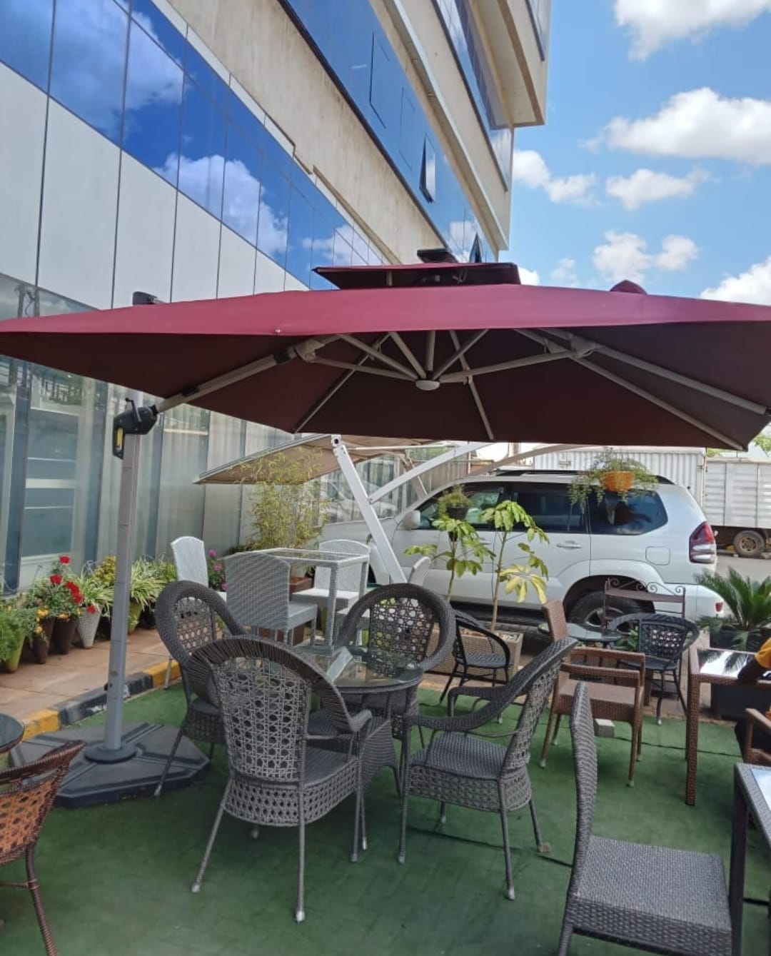 3x3m Parasal Canopy with LED Lights - Image 2