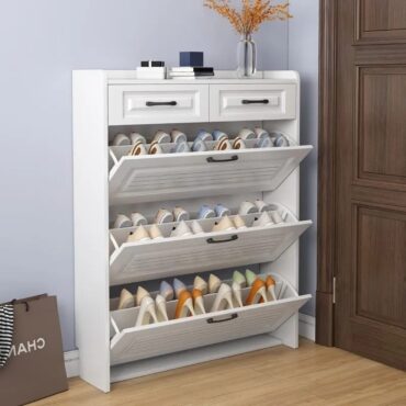 22-Pair Bucket Flip Shoe Rack